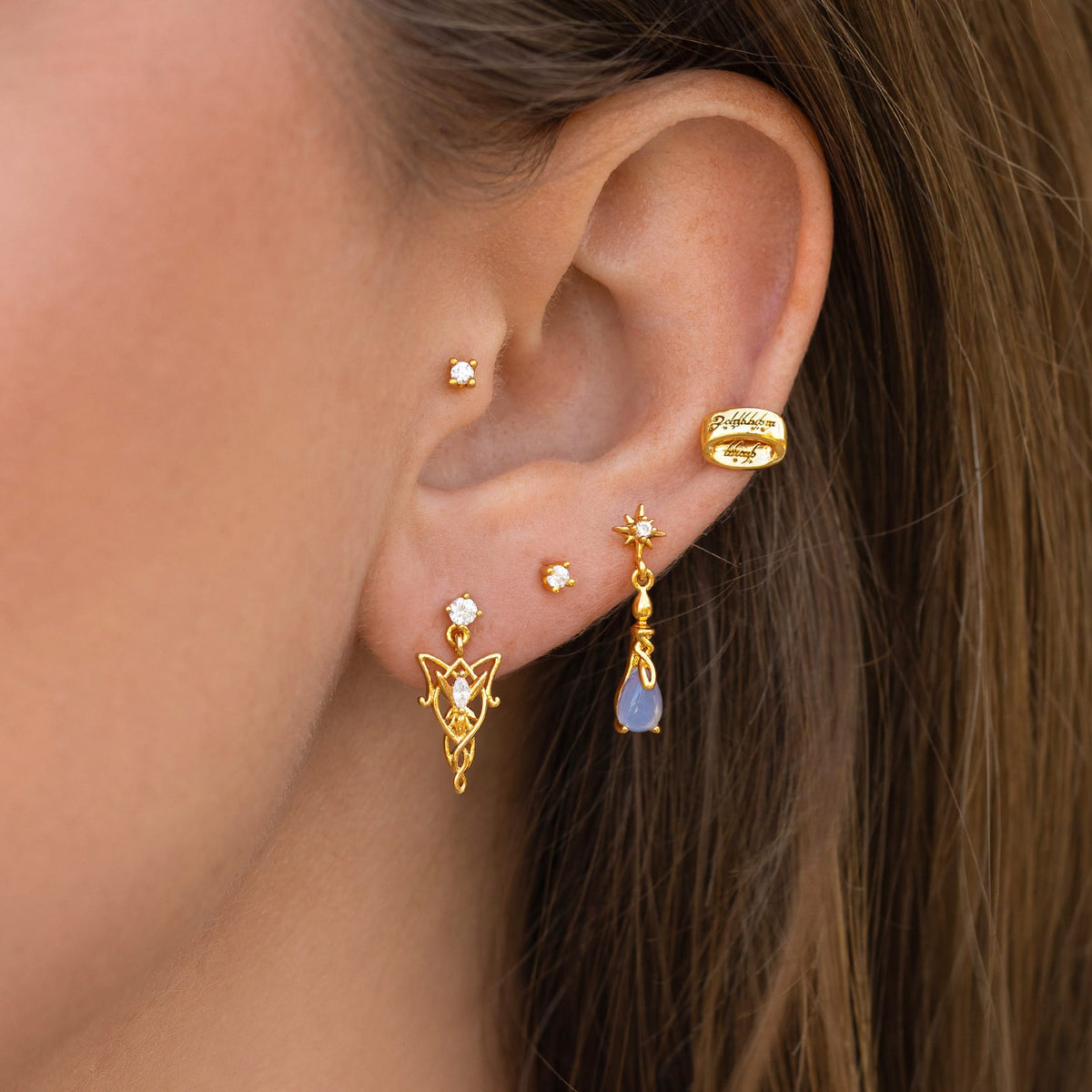 The Lord of the Rings Phial of Galadriel Earrings