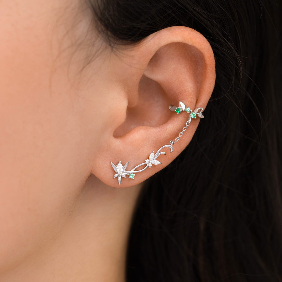 The Lord of the Rings Elven Ear Cuff + Stud