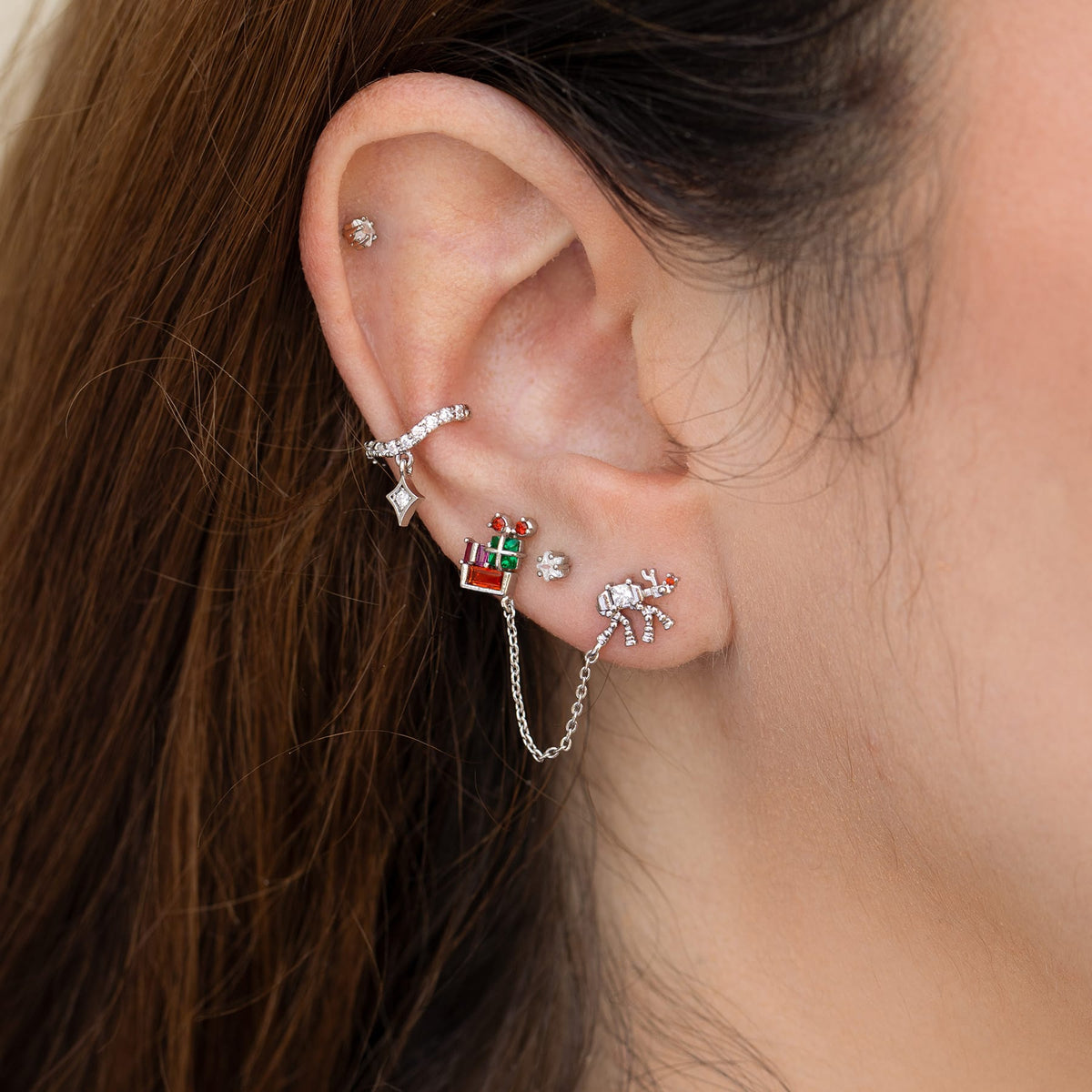 Star Wars™ AT-AT™ Sleigh Ride Double Stud Earring