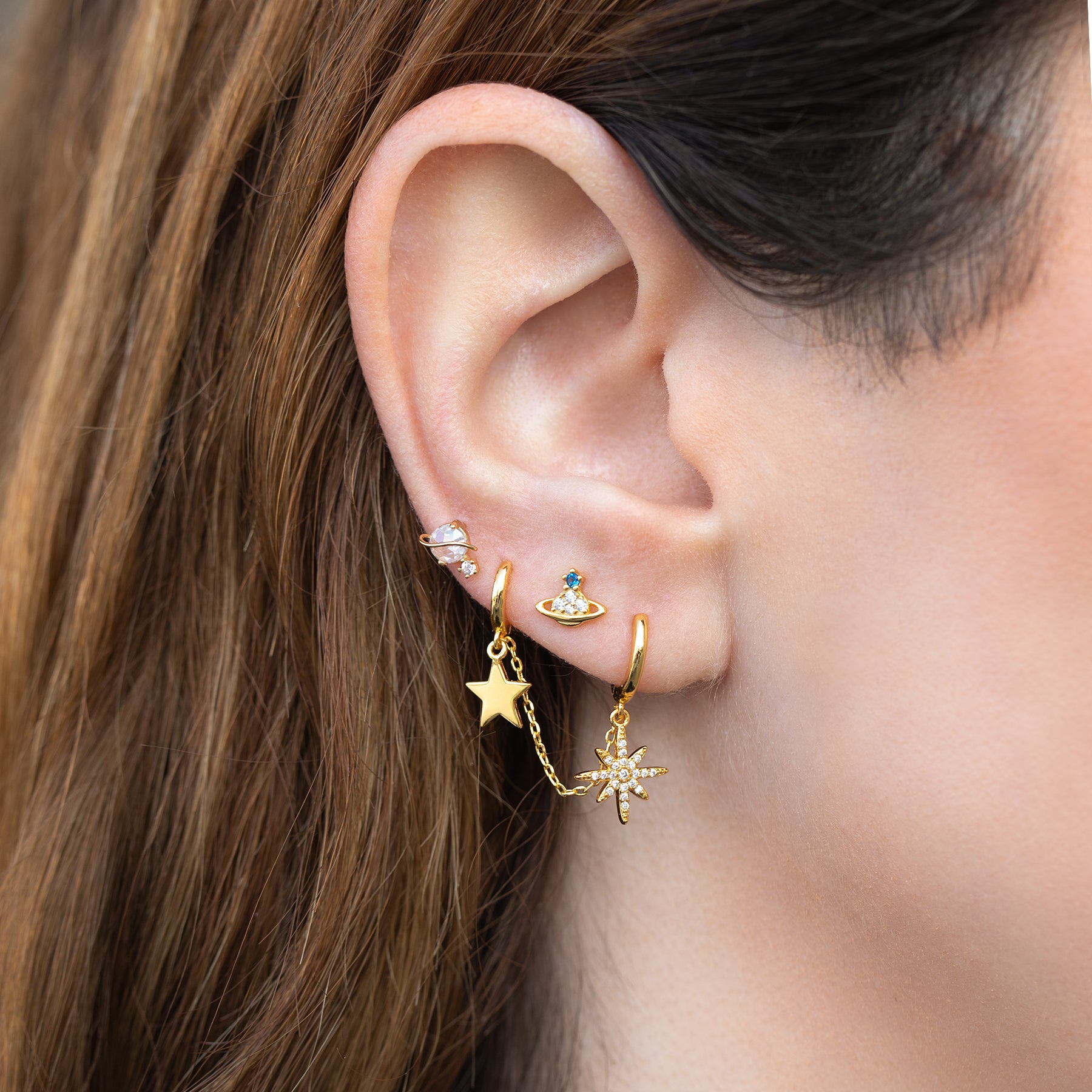 I Wish Double Hoop Earring