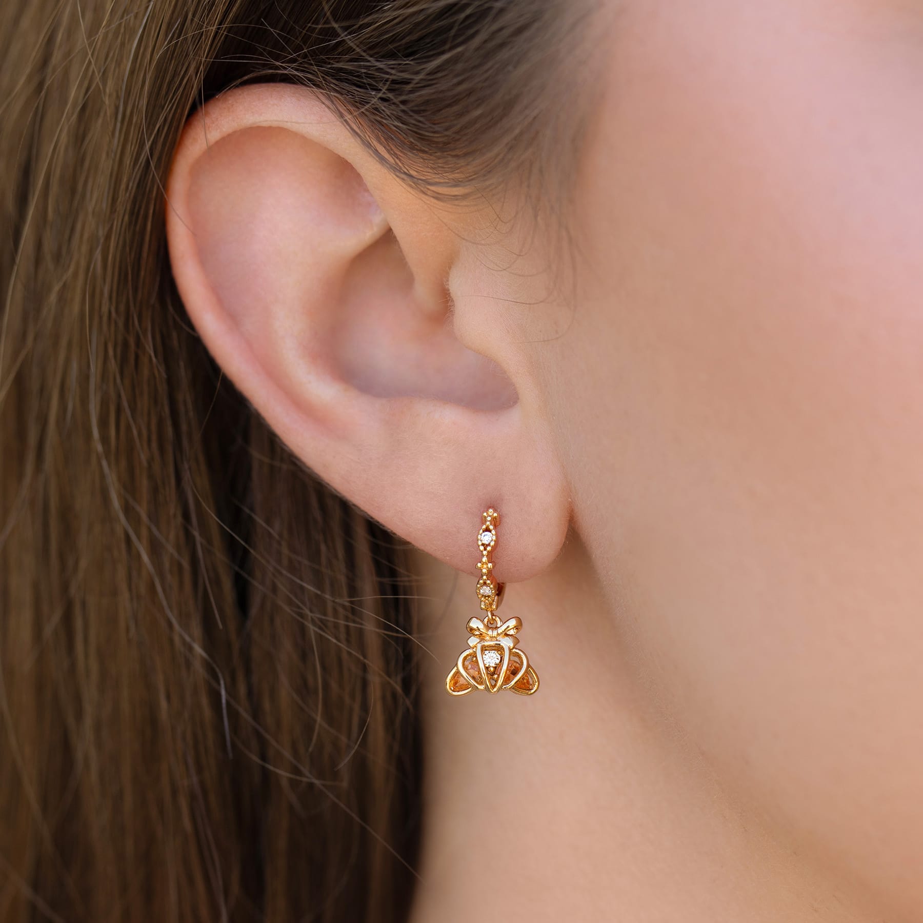 Croissant Dangle Hoops