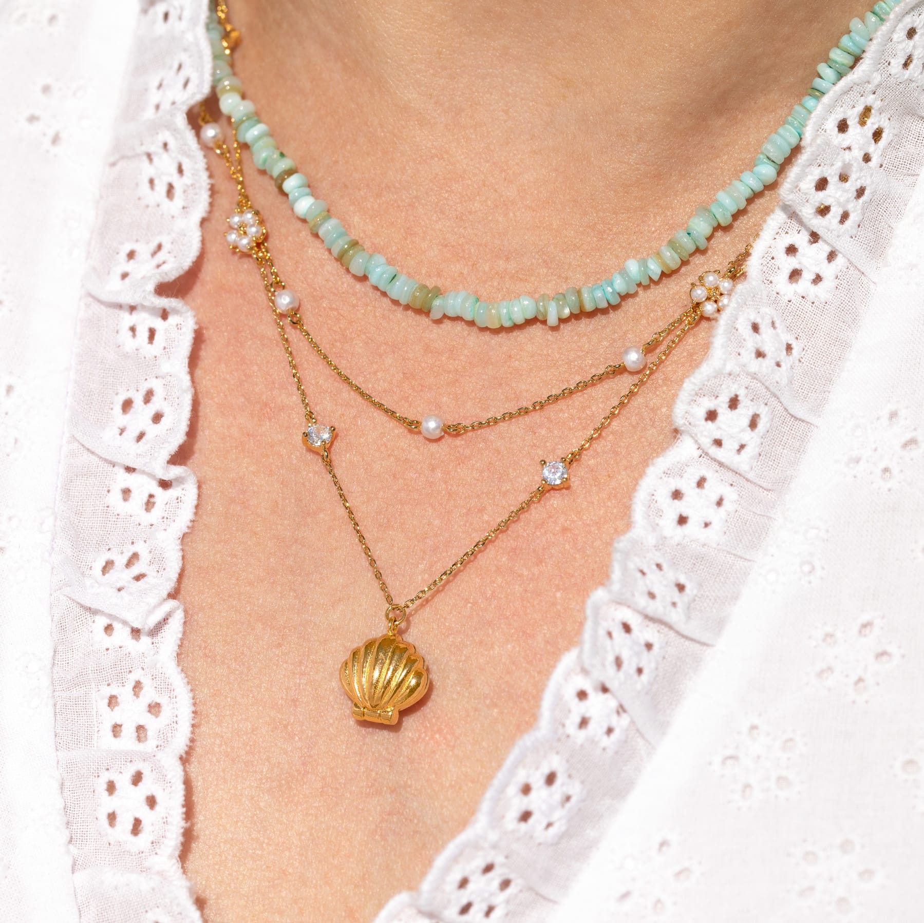 Tropical Waters Beaded Necklace