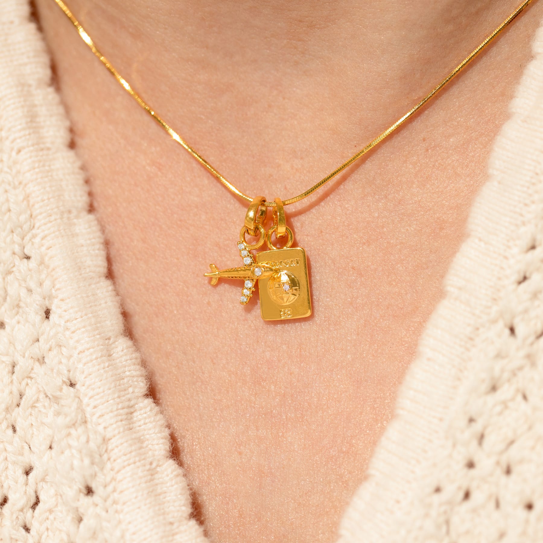 Jetsetter Charm Necklace