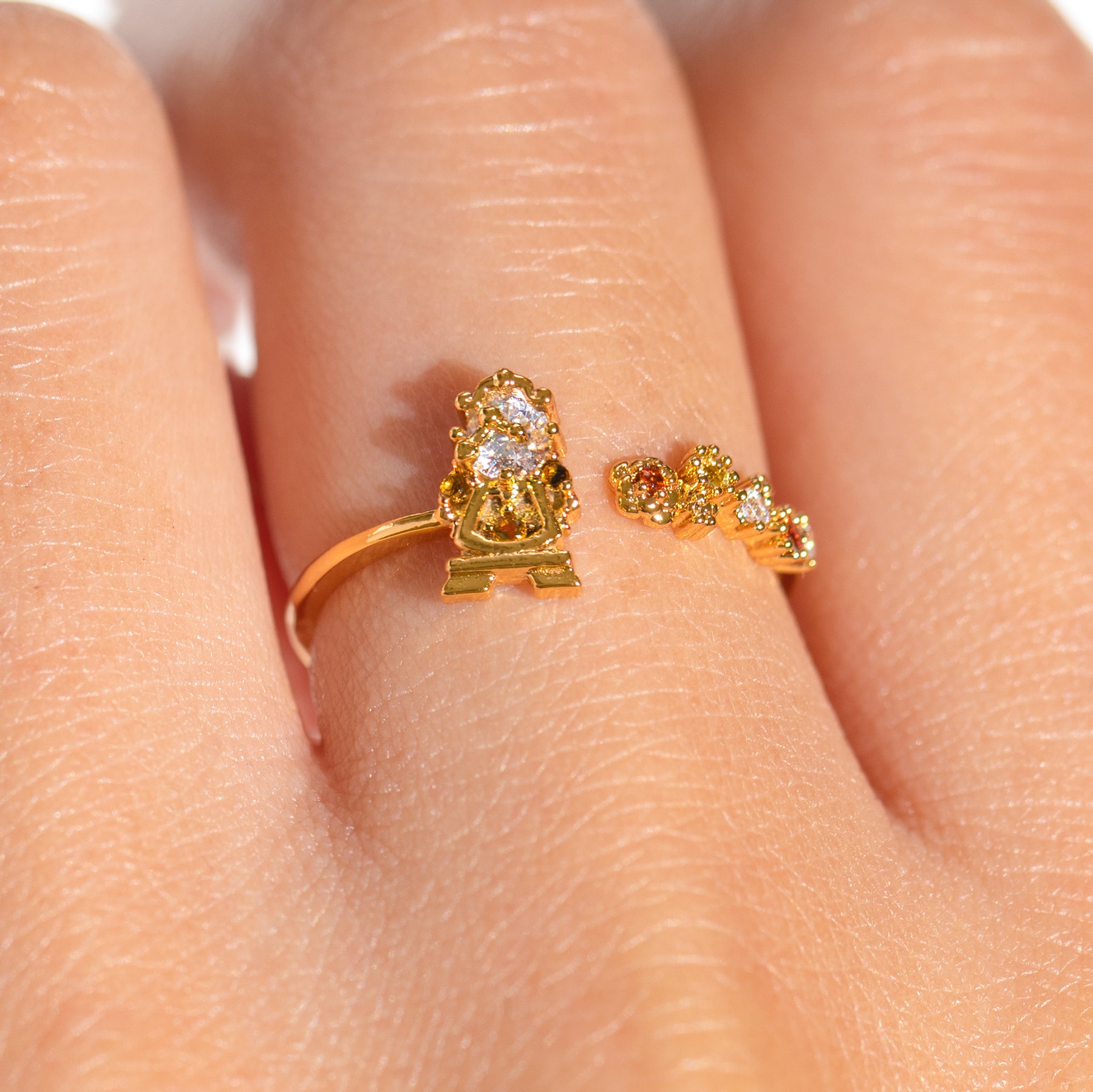 Disney Beauty & The Beast Cogsworth Ring