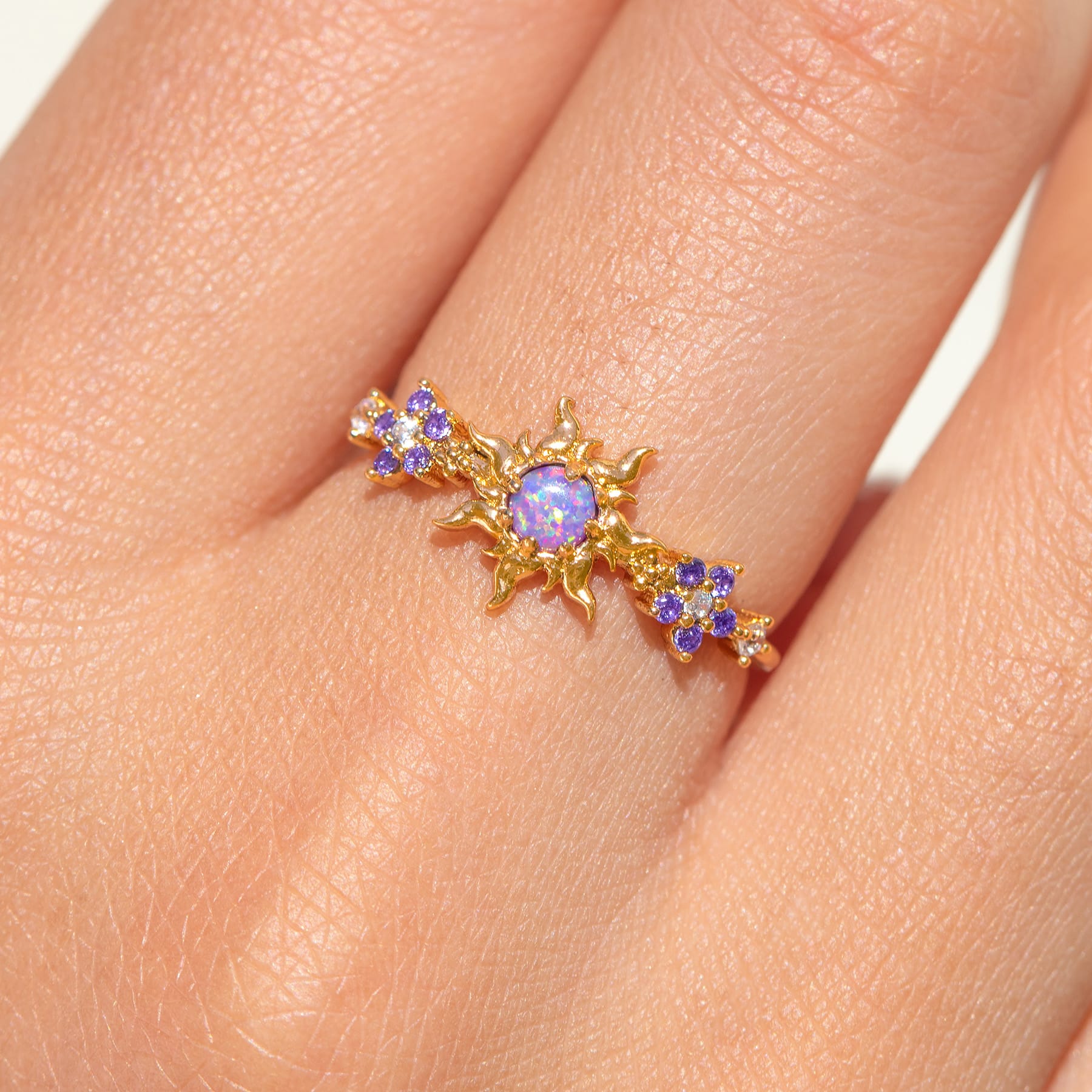 Disney Tangled Corona's Crest Sun Sterling Silver Ring