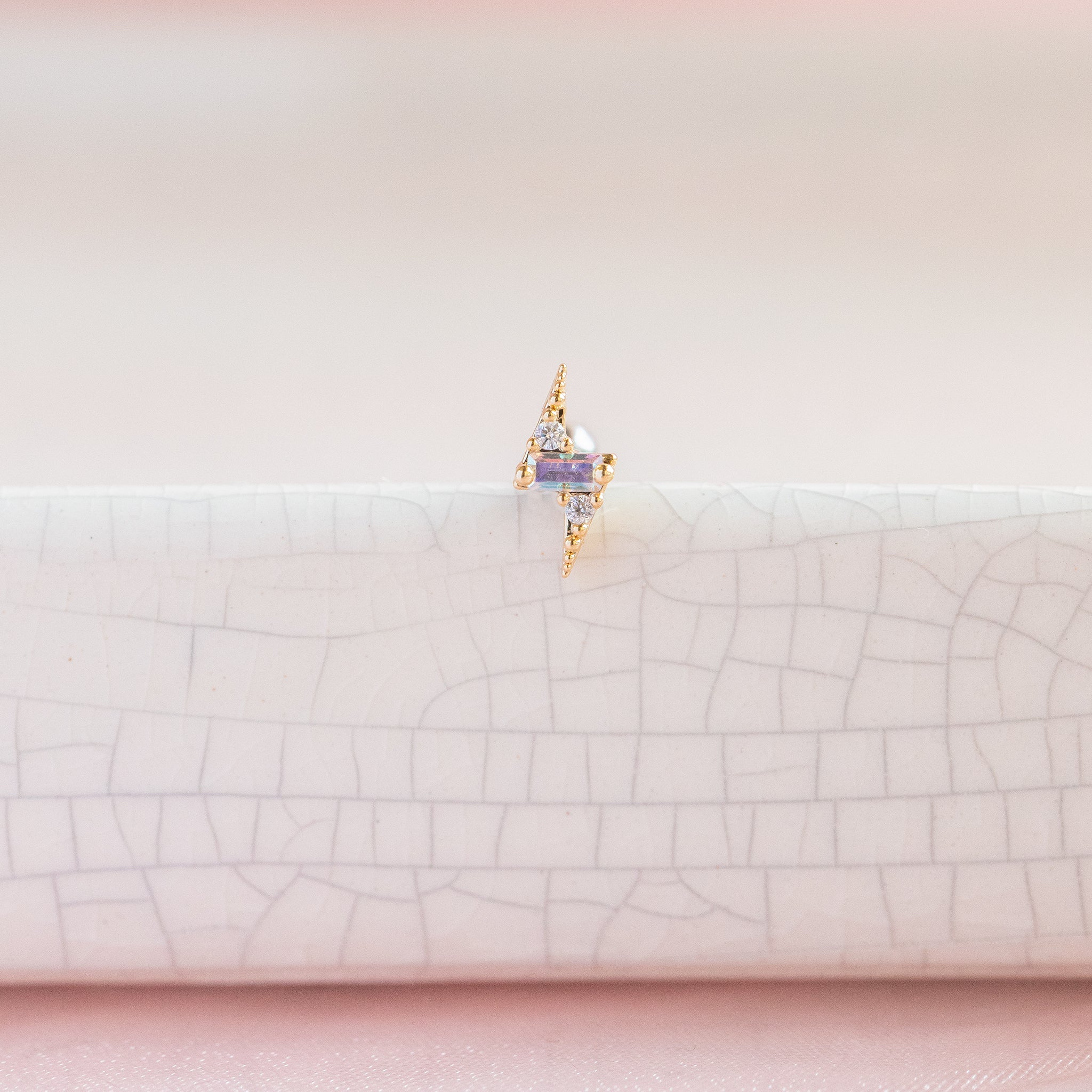 Lightning Piercing Style Earring