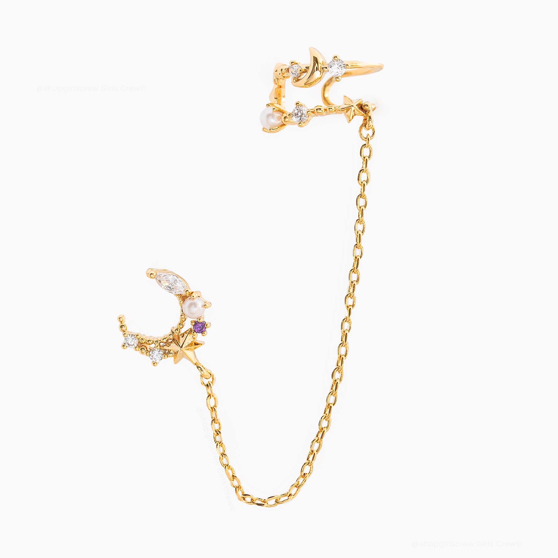 Cosmic Skies Ear Cuff + Stud