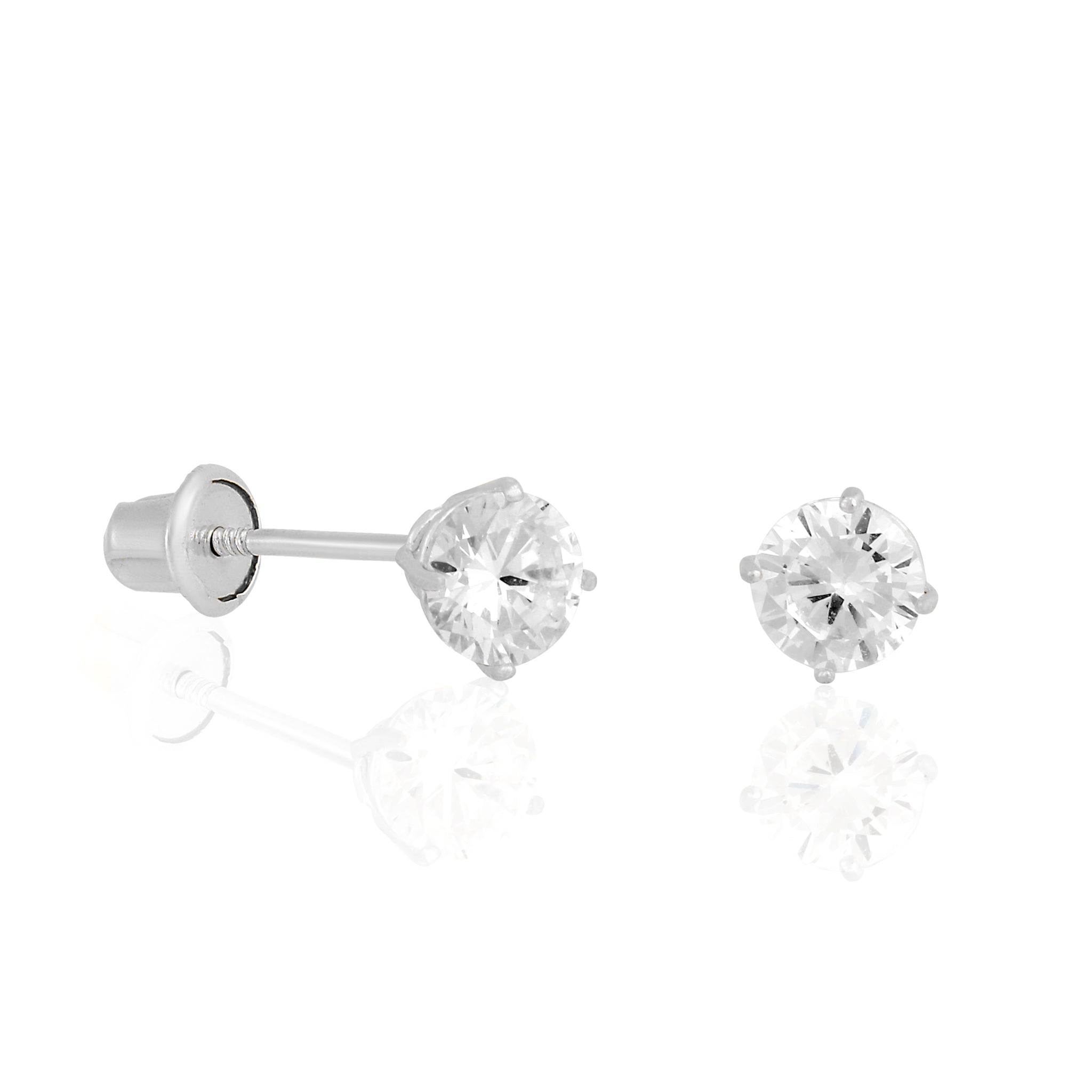 14k Solid Gold Perfect Stud Earrings