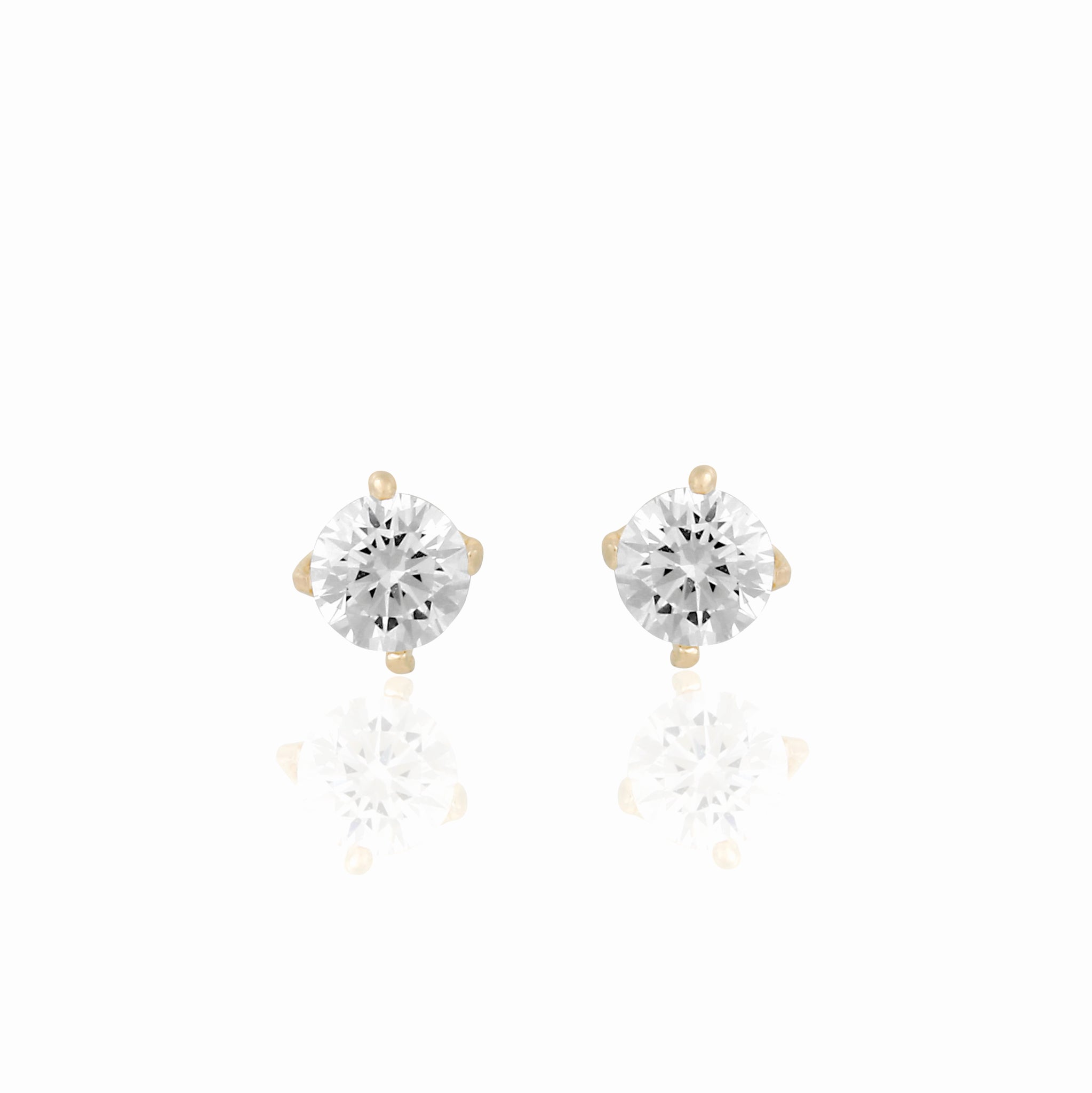 14k Solid Gold Perfect Mini Stud Earrings