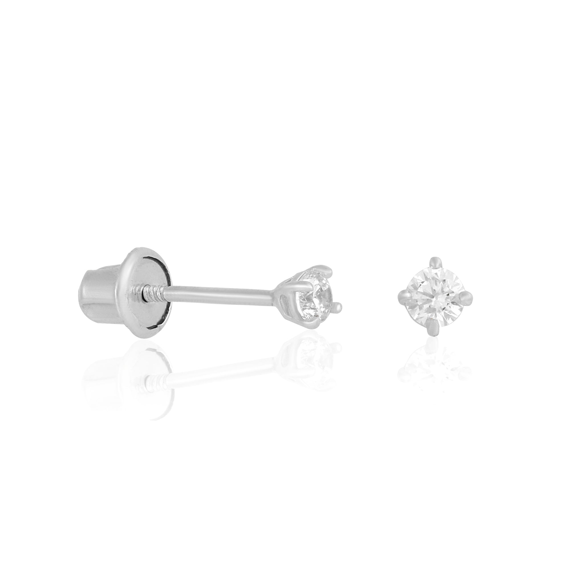 14k Solid Gold Perfect Teeny Stud Earrings