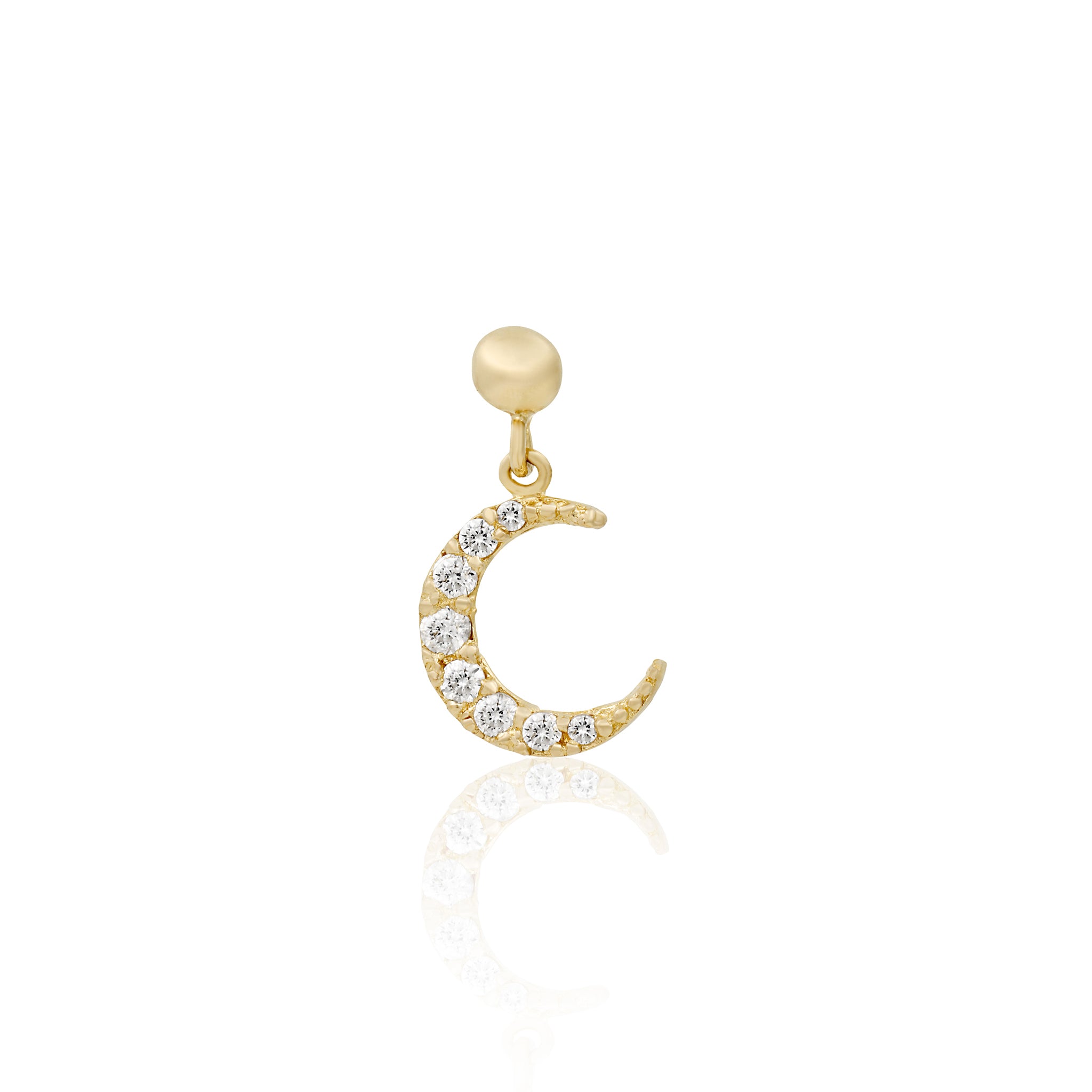 10k Solid Gold Sparkling Sky Earrings