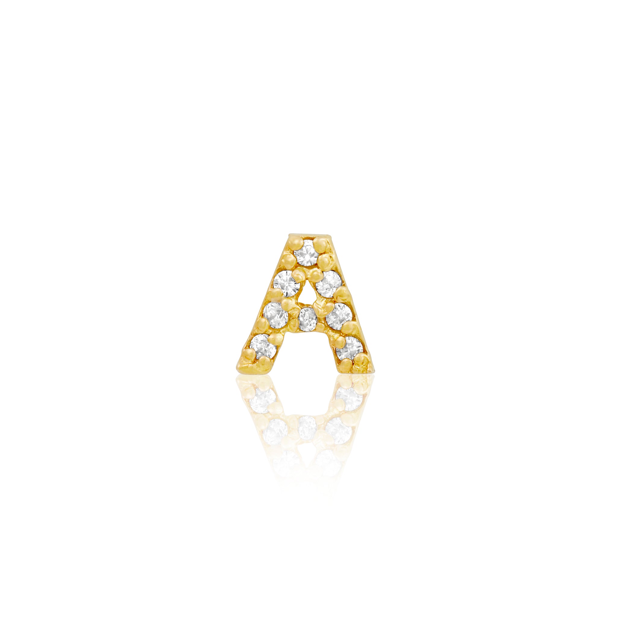 10k Fine Initial Stud