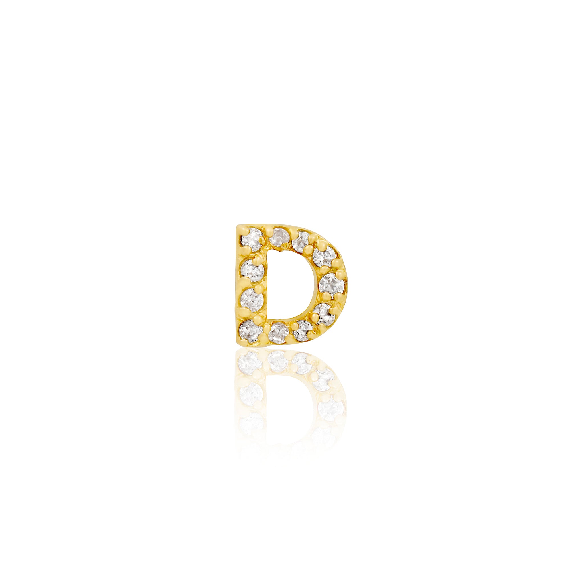 10k Fine Initial Stud