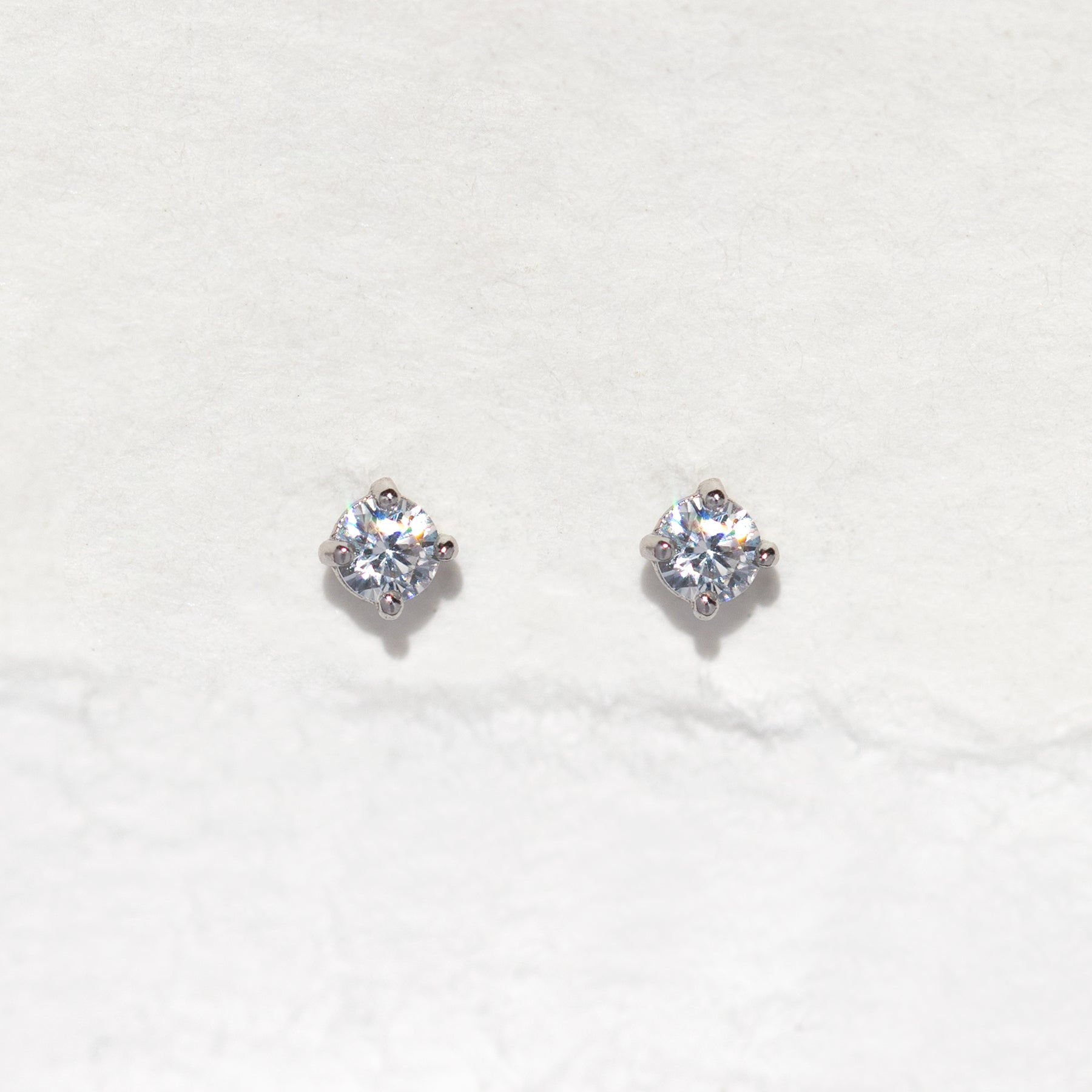 14k Solid Gold Perfect Teeny Stud Earrings