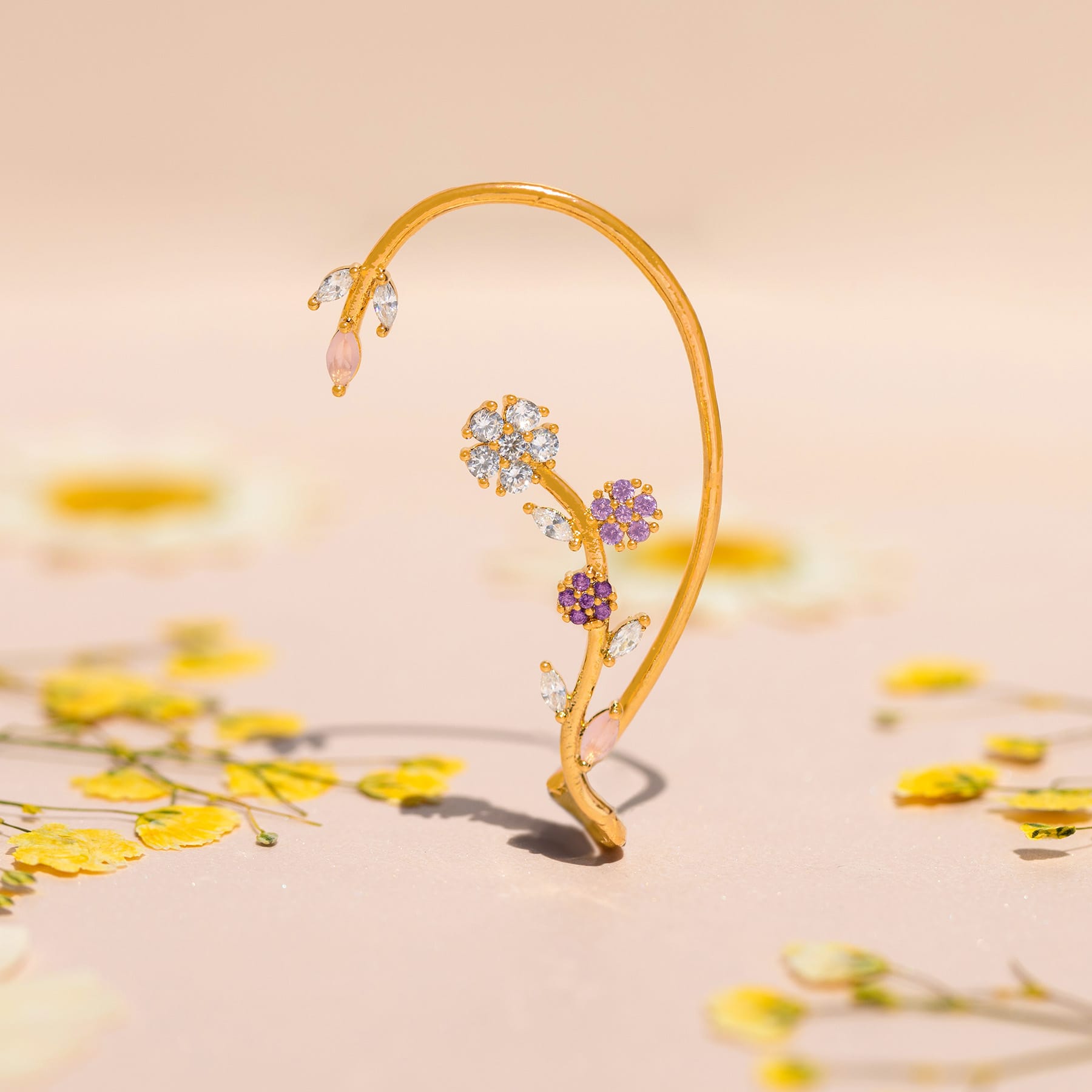 Island Bloom Crawler Ear Cuff