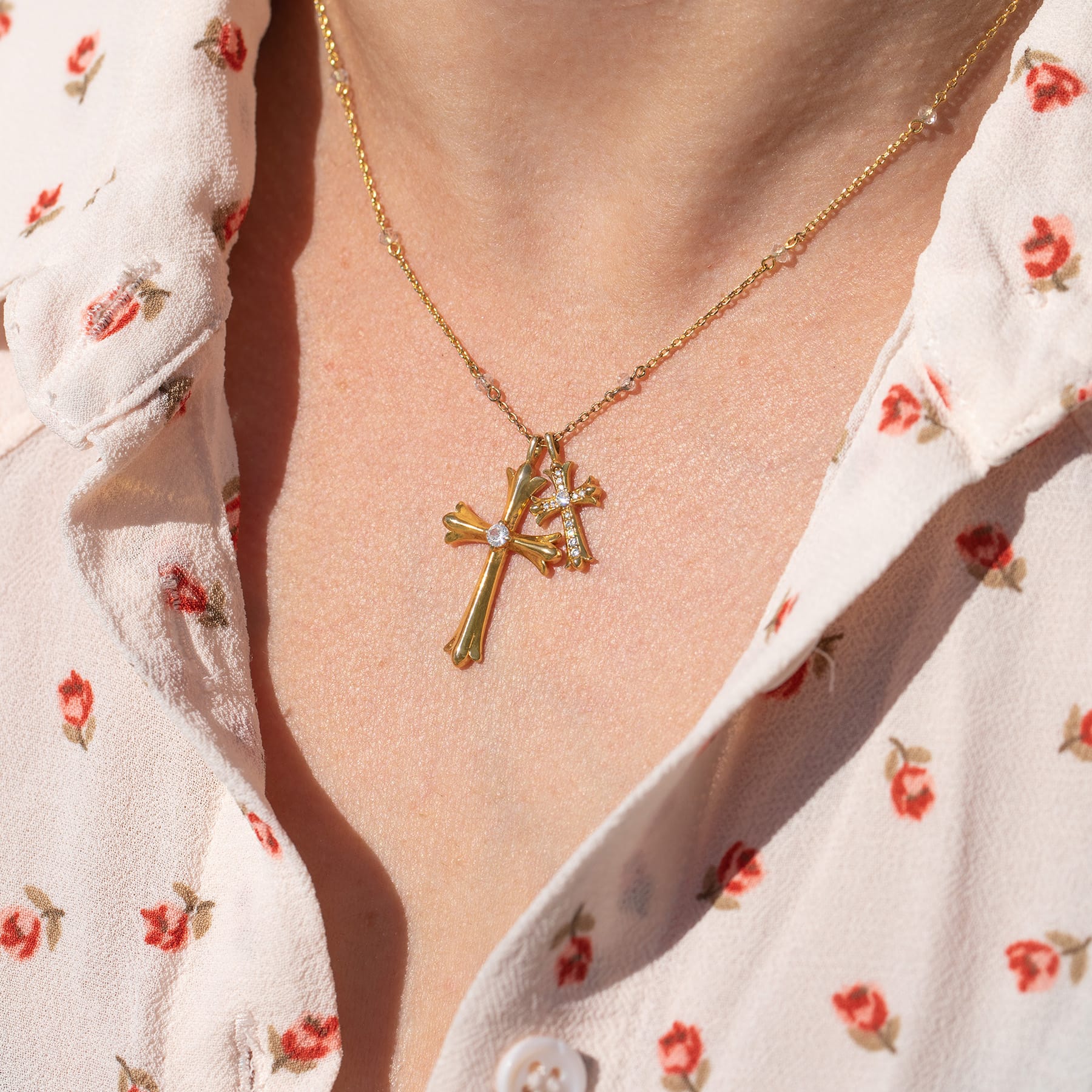 Double Crossed Necklace