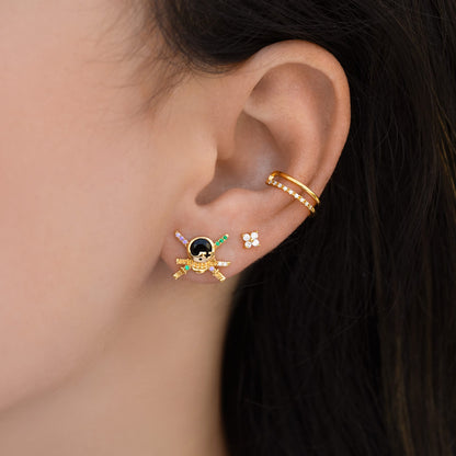 One Piece Zoro & Sanji Earring Set