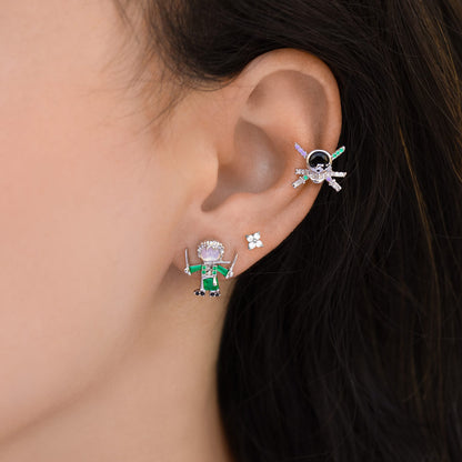 One Piece Zoro & Sanji Earring Set