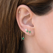 Fine Emerald Threader Earring