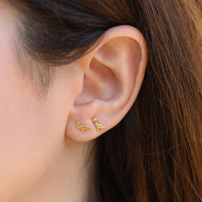 14k Solid Gold Dino-Mite Ball Back Stud