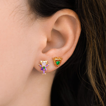 DC The Joker and Harley Quinn Stud Set