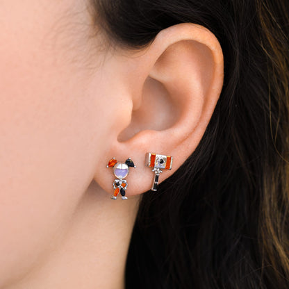 DC The Joker and Harley Quinn Stud Set