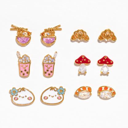 Magical Mushroom Studs