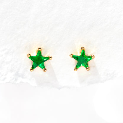 Emerald Starlet Studs