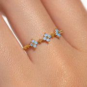 Blue Blossom Love Ring