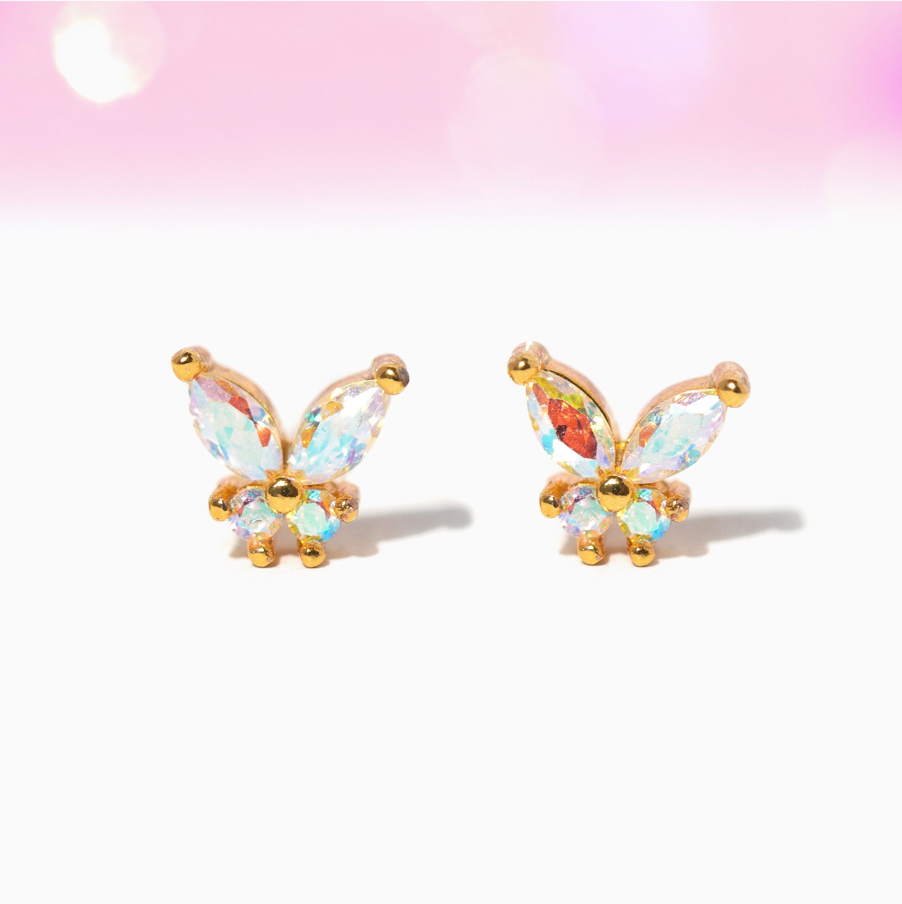 Iridescent Mari Studs