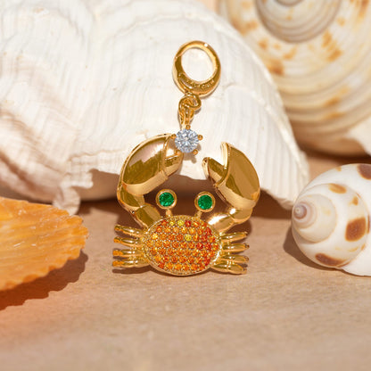 Luxe Crab Bag Charm