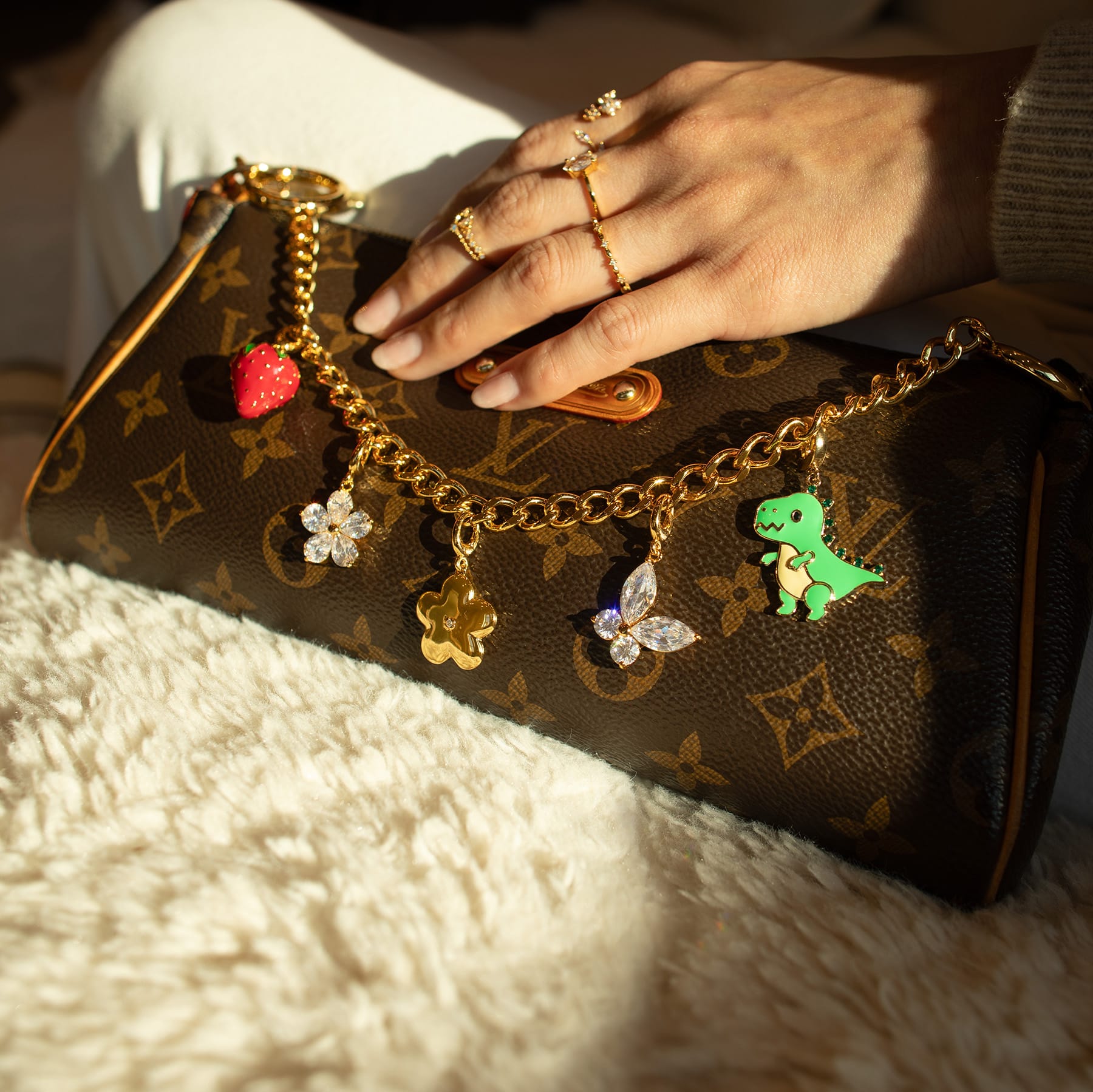 Dino Bag Charm