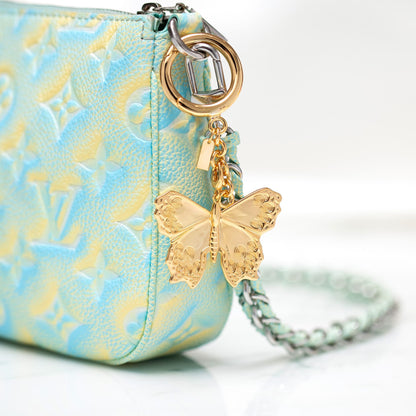 Golden Butterfly Bag Charm