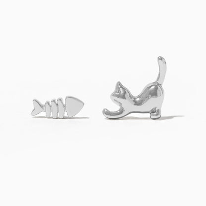 Teeny Tiny Purrfect Catch Studs