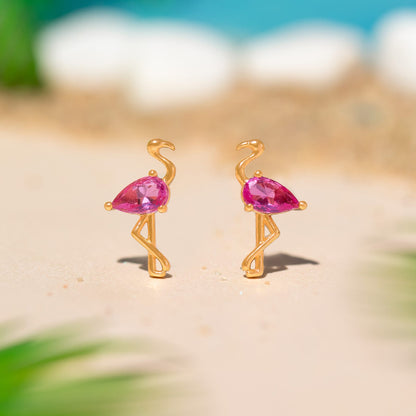 Flamingo Studs
