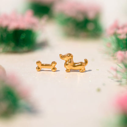Teeny Tiny Bone Appétit Studs