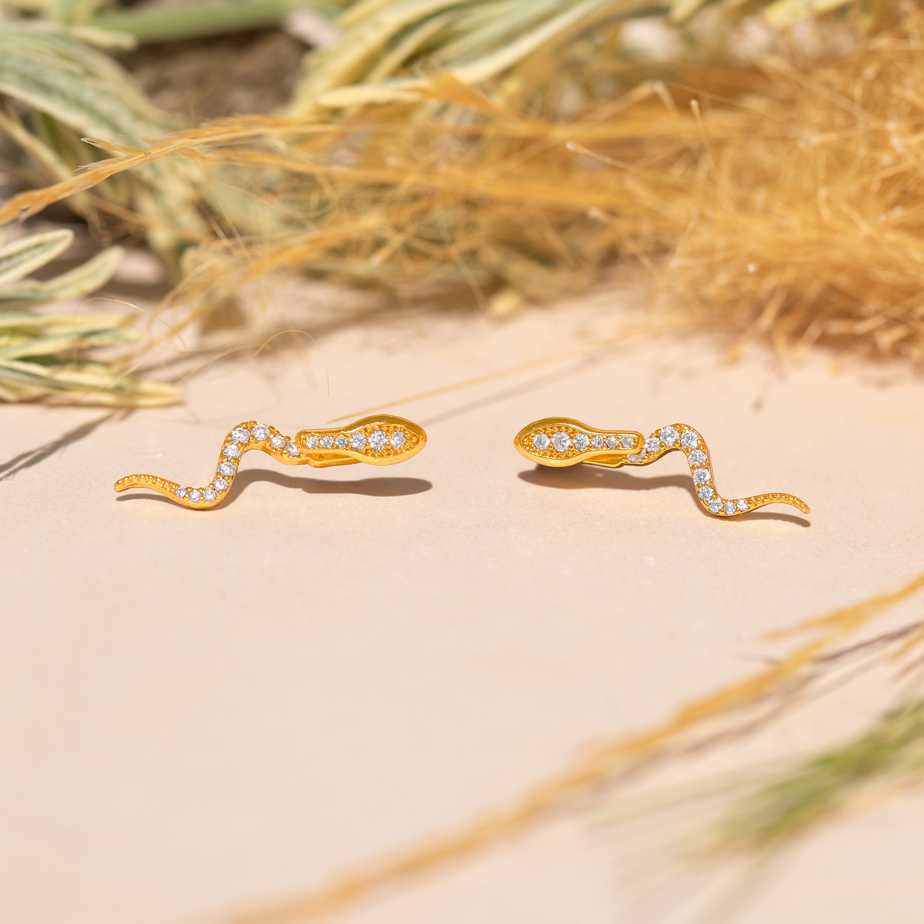 Python Ear Jacket Earrings