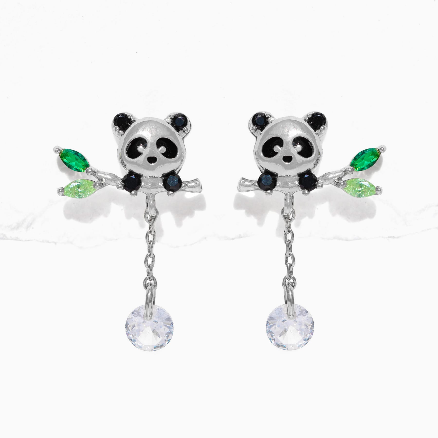 Lucky Panda Dangle Earrings