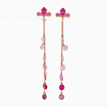 Disney Princess Sleeping Beauty Aurora Crown Dangle Earrings