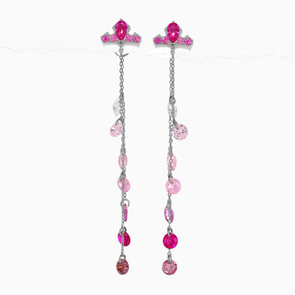 Disney Princess Sleeping Beauty Aurora Crown Dangle Earrings