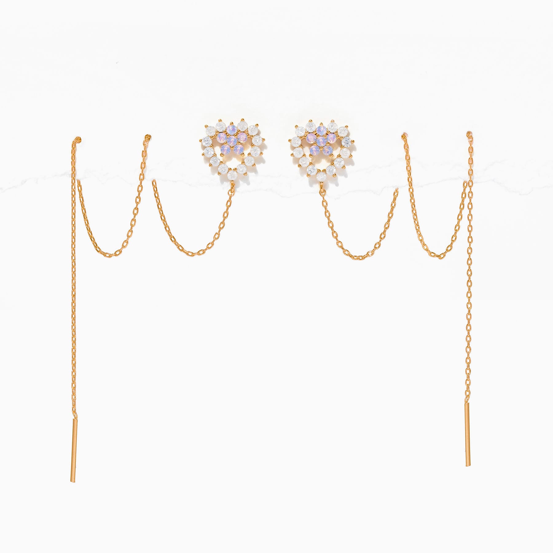 Heartstring Threader Earrings