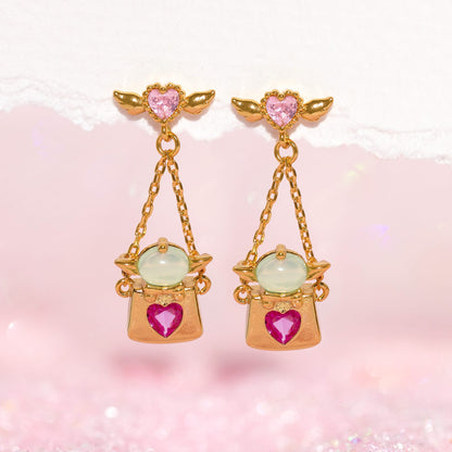 Star Wars™ Grogu Cupid Basket Dangle Earrings