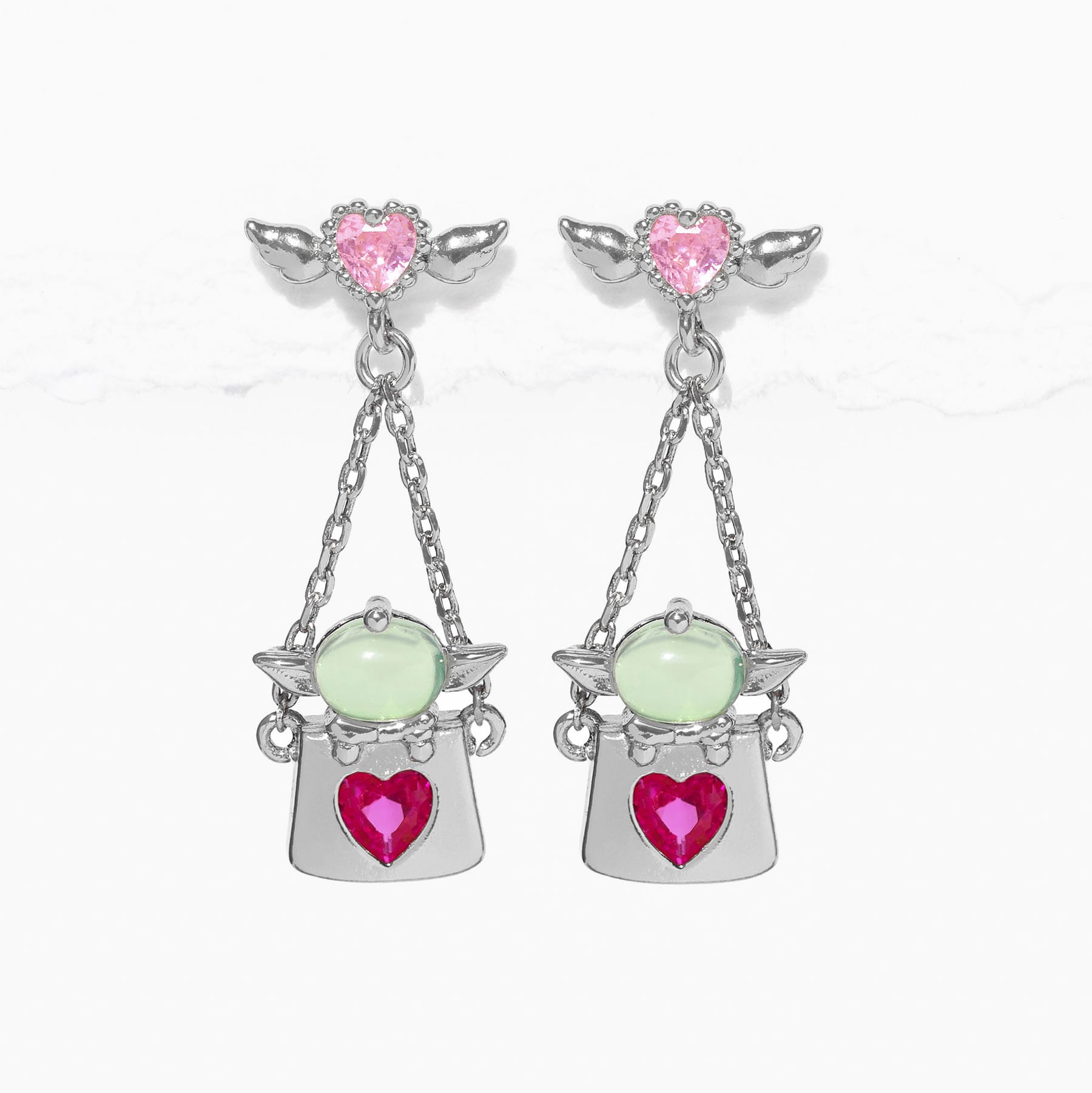 Star Wars™ Grogu Cupid Basket Dangle Earrings