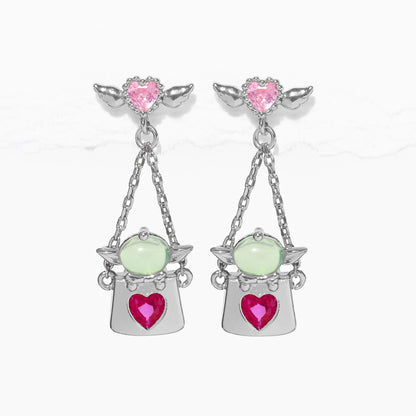 Star Wars™ Grogu Cupid Basket Dangle Earrings