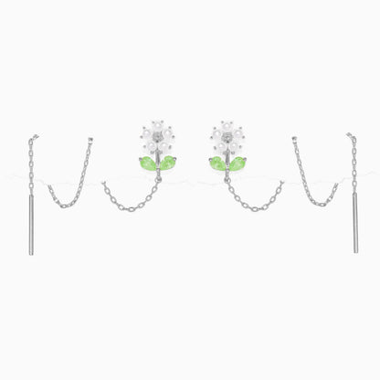 Daisy Petal Threader Earrings