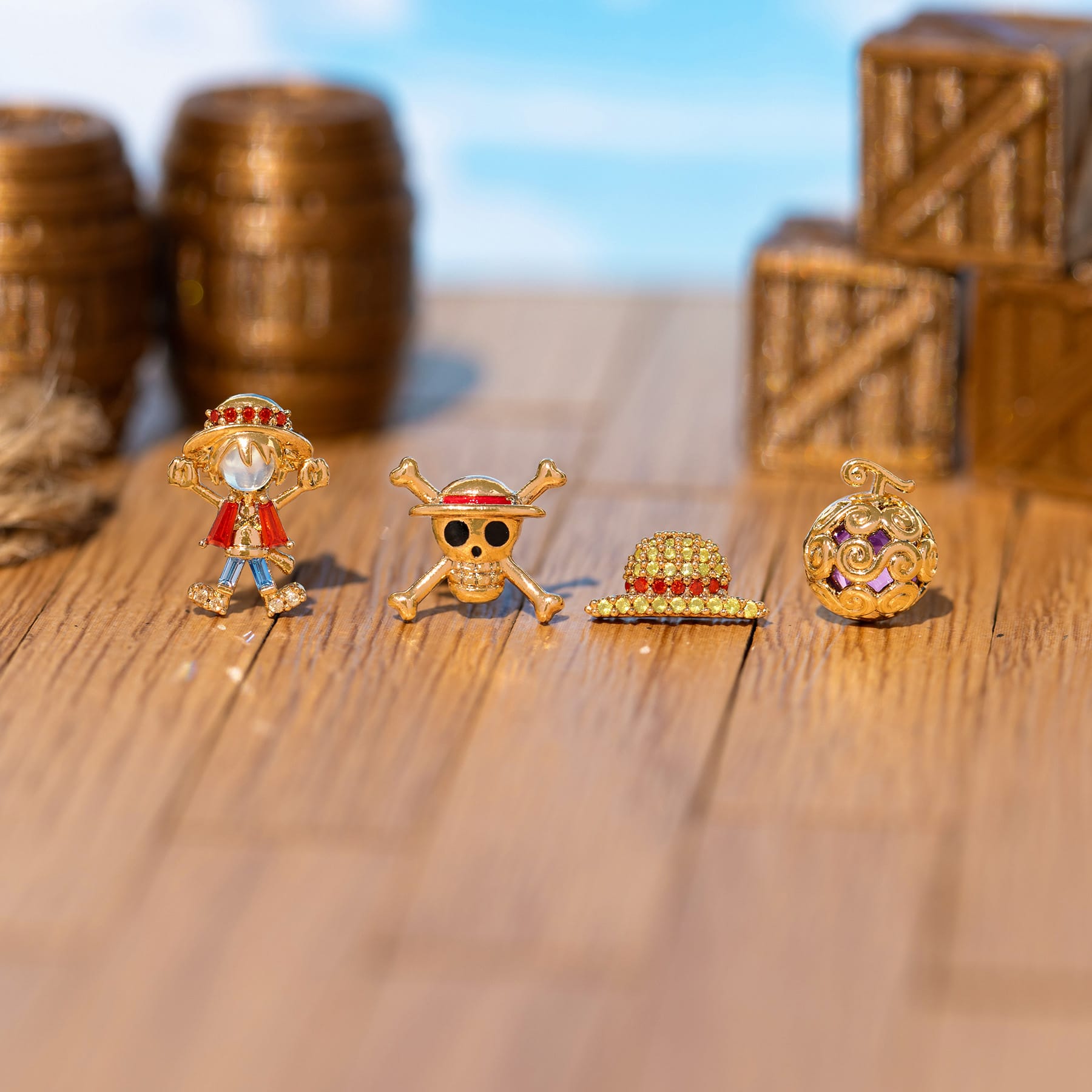 One Piece Monkey D. Luffy Earring Set – Girls Crew