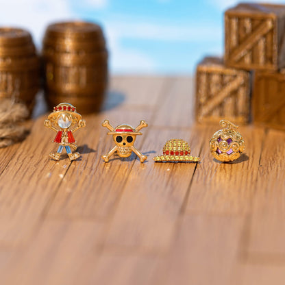 One Piece Monkey D. Luffy Earring Set