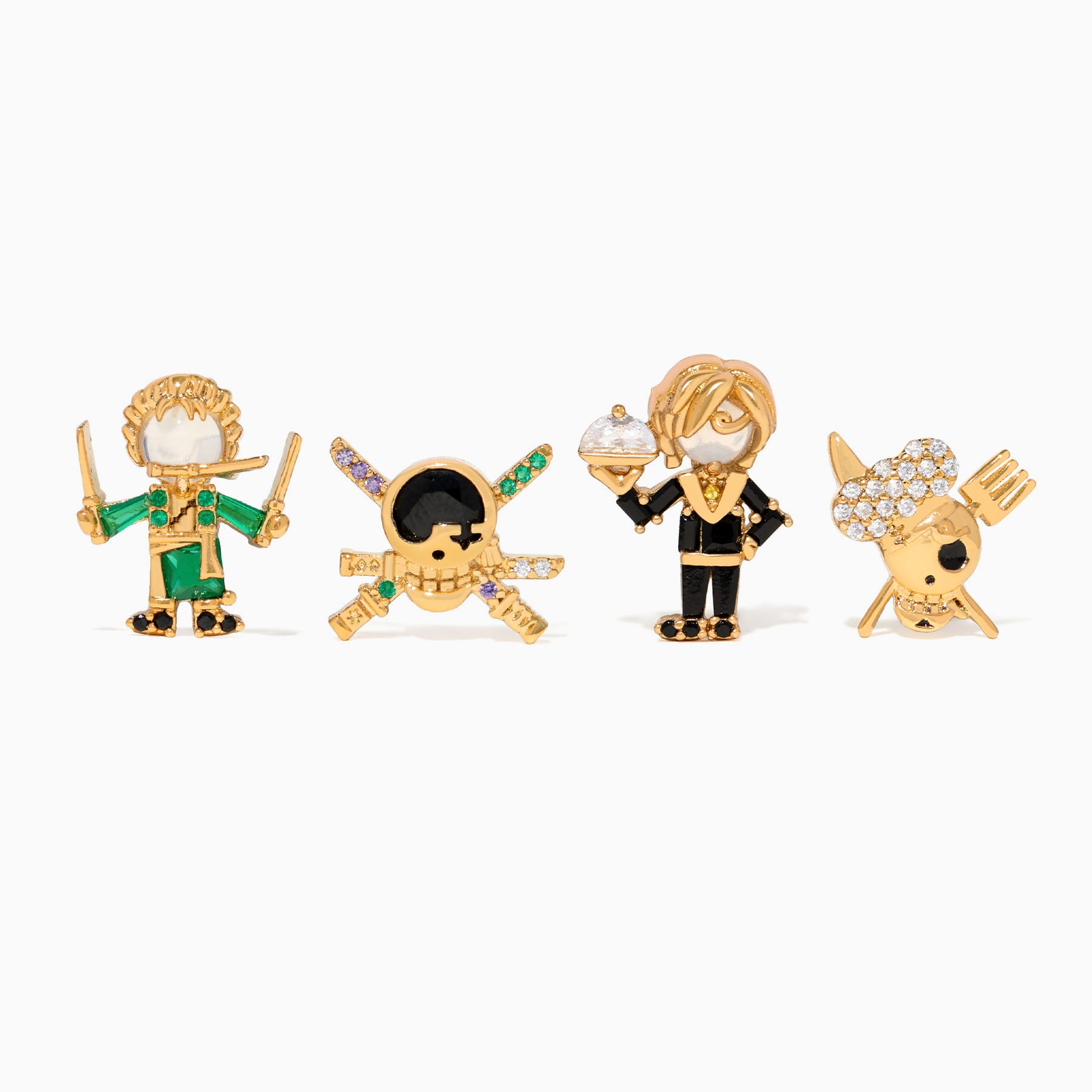 One Piece Zoro & Sanji Earring Set – Girls Crew