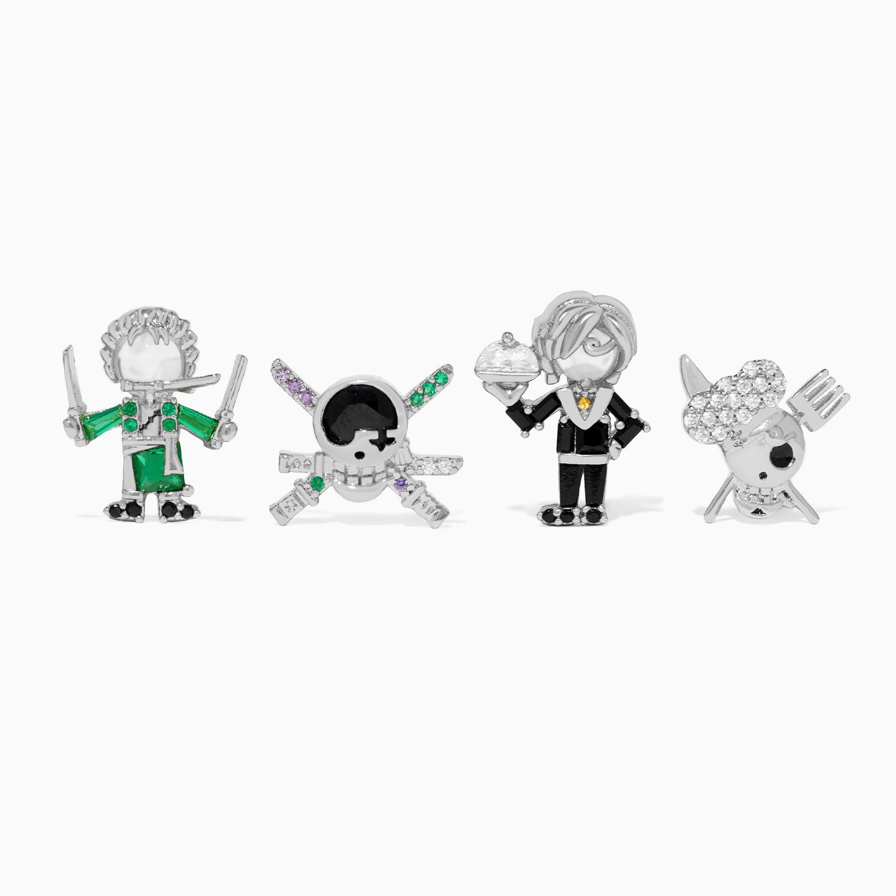 One Piece Zoro & Sanji Earring Set
