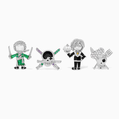 One Piece Zoro & Sanji Earring Set